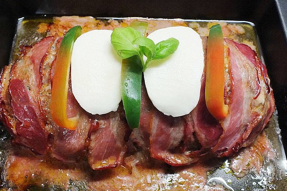 Hackbraten mit Mozzarella