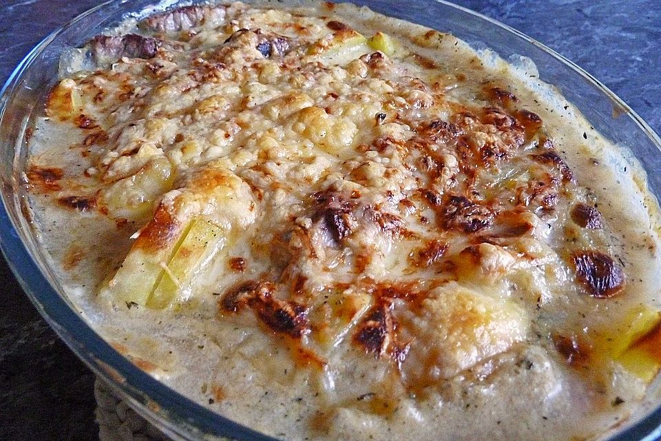 Schweinefilet-Kartoffel-Gratin