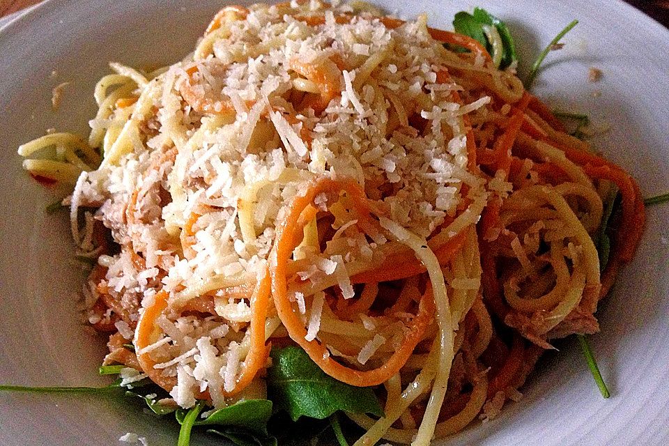 Spaghetti mit Rucola