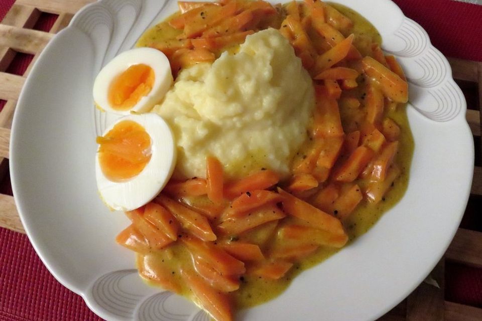 Franzis Möhren in Sahnesauce