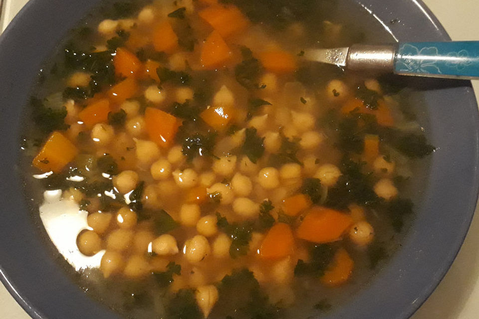 Griechische Kichererbsensuppe