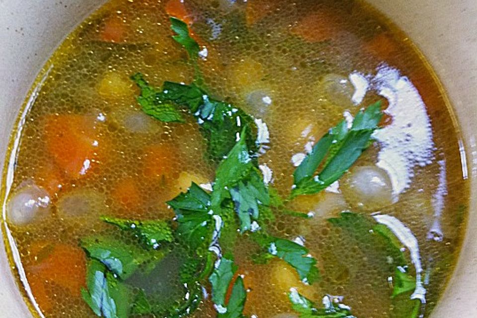 Griechische Kichererbsensuppe