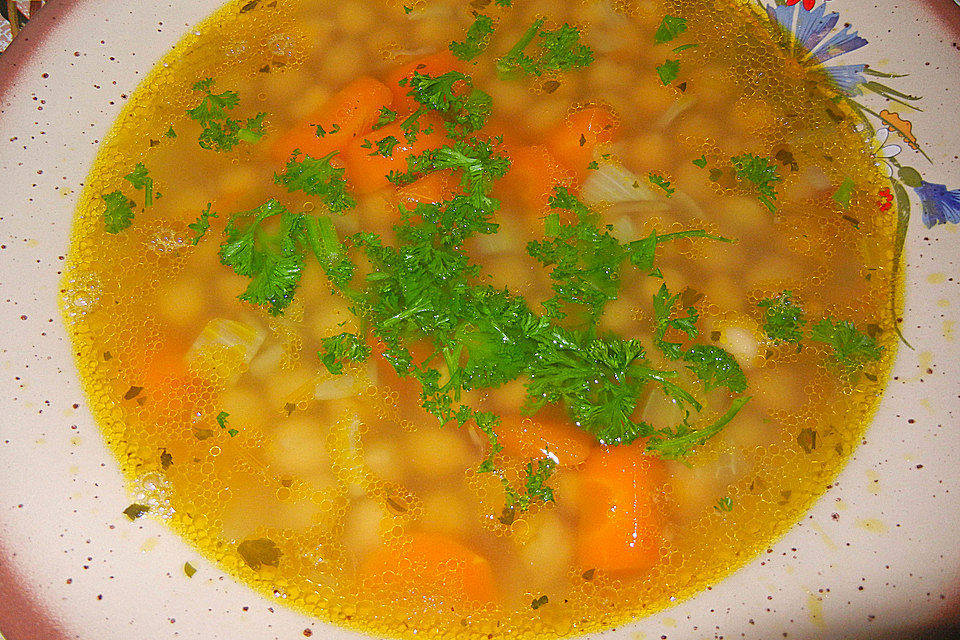 Griechische Kichererbsensuppe