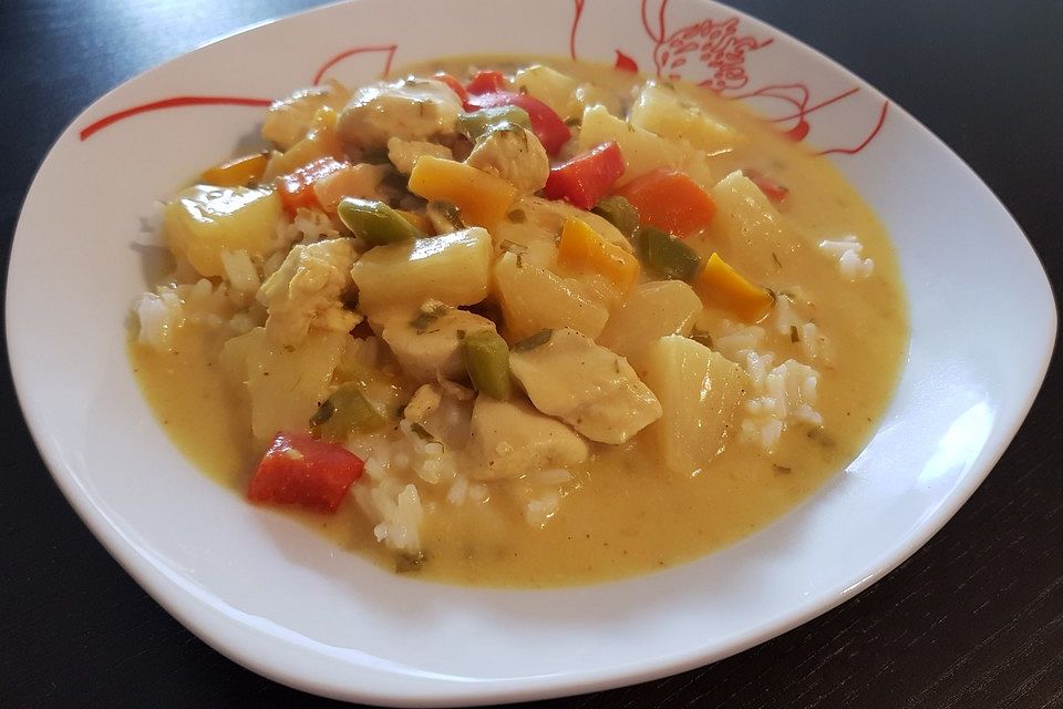 Ananas - Hühnchen - Curry