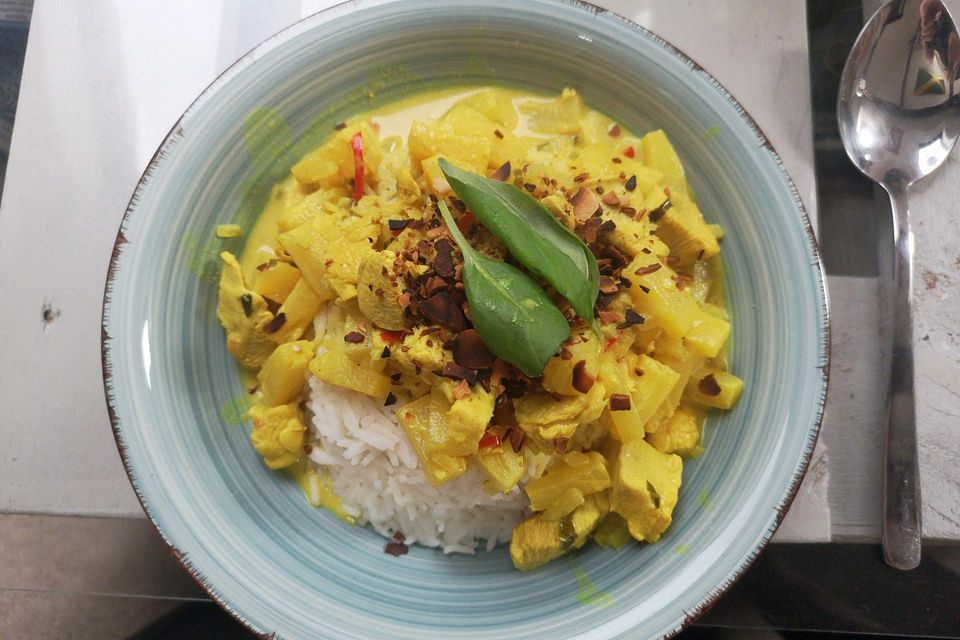 Ananas - Hühnchen - Curry