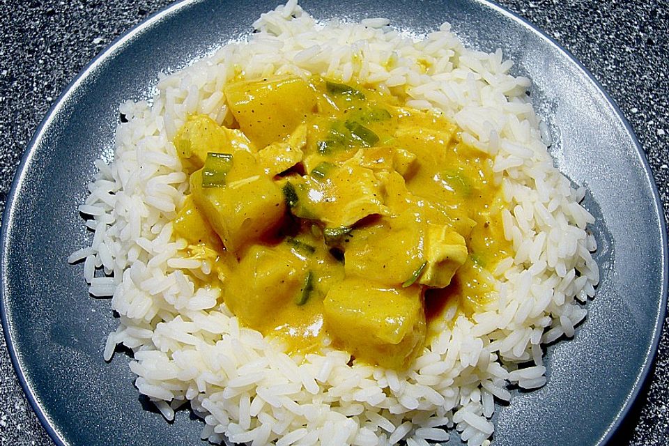 Ananas - Hühnchen - Curry