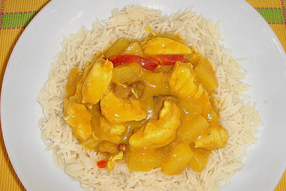 Ananas - Hühnchen - Curry