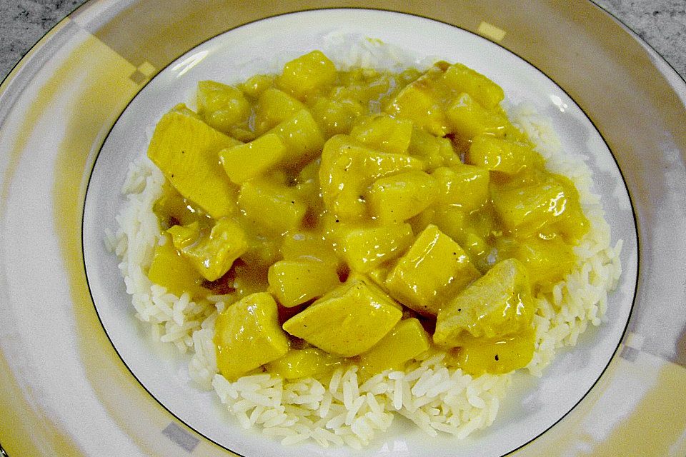 Ananas - Hühnchen - Curry