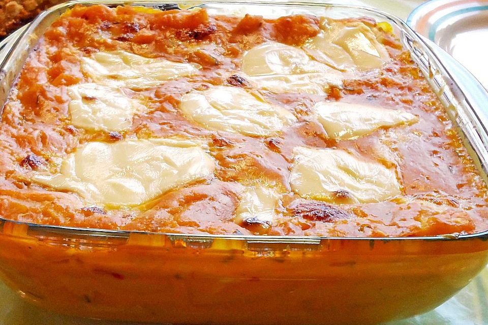 Kürbis - Mozzarella - Lasagne