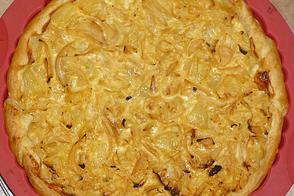 Sauerkraut-Ananas-Quiche