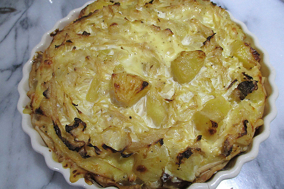 Sauerkraut-Ananas-Quiche