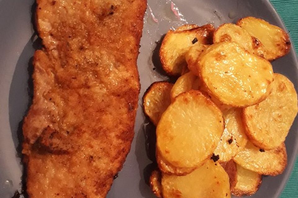 Schnitzel aus dem Backofen