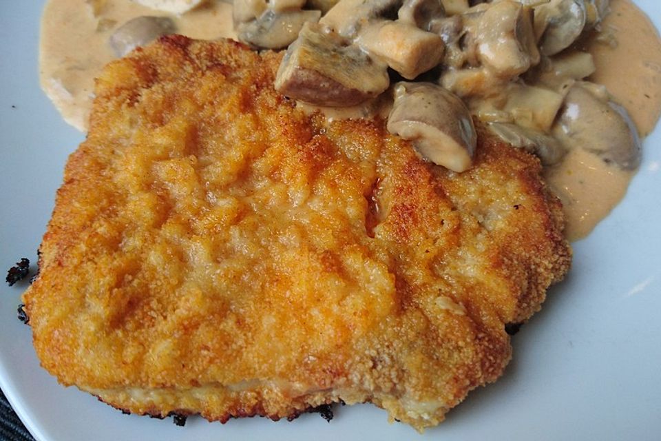 Schnitzel aus dem Backofen