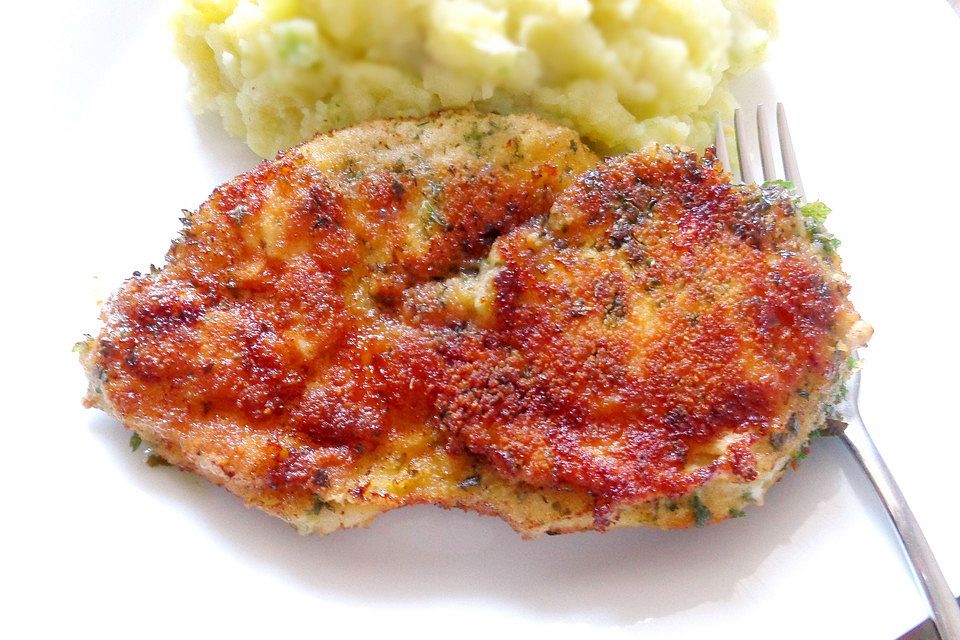 Schnitzel aus dem Backofen