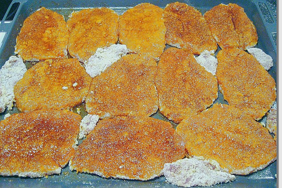 Schnitzel aus dem Backofen