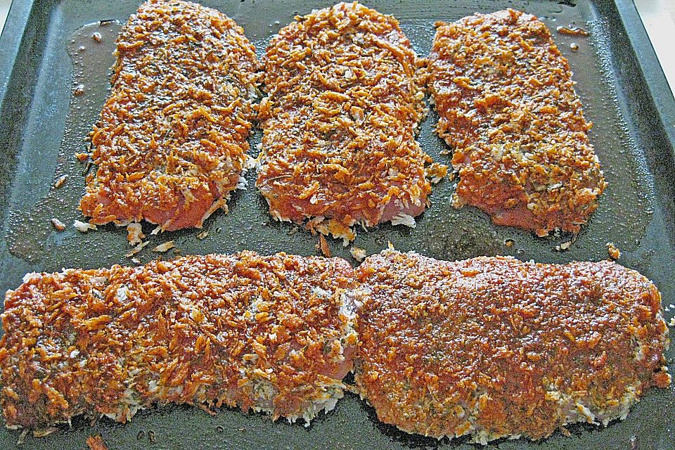 Schnitzel aus dem Backofen