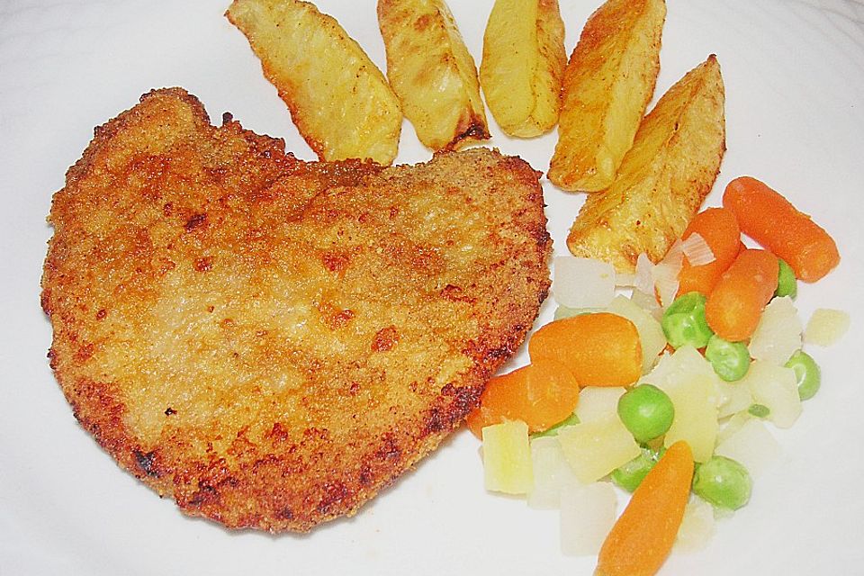 Schnitzel aus dem Backofen