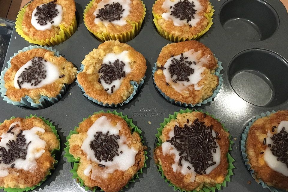 Apfelmuffins mit Zimtkruste