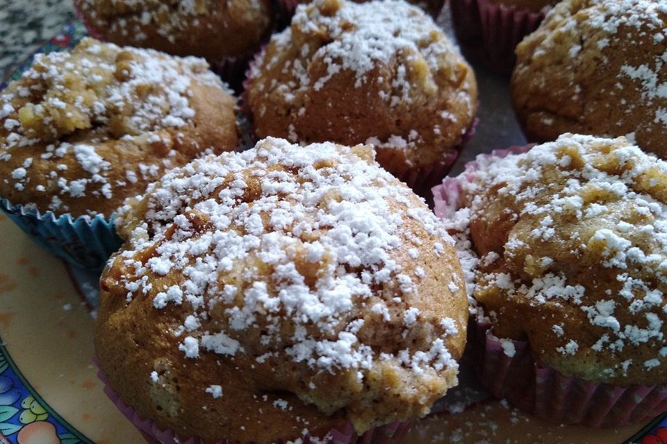 Apfelmuffins mit Zimtkruste