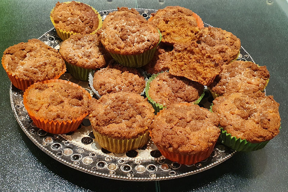 Apfelmuffins mit Zimtkruste