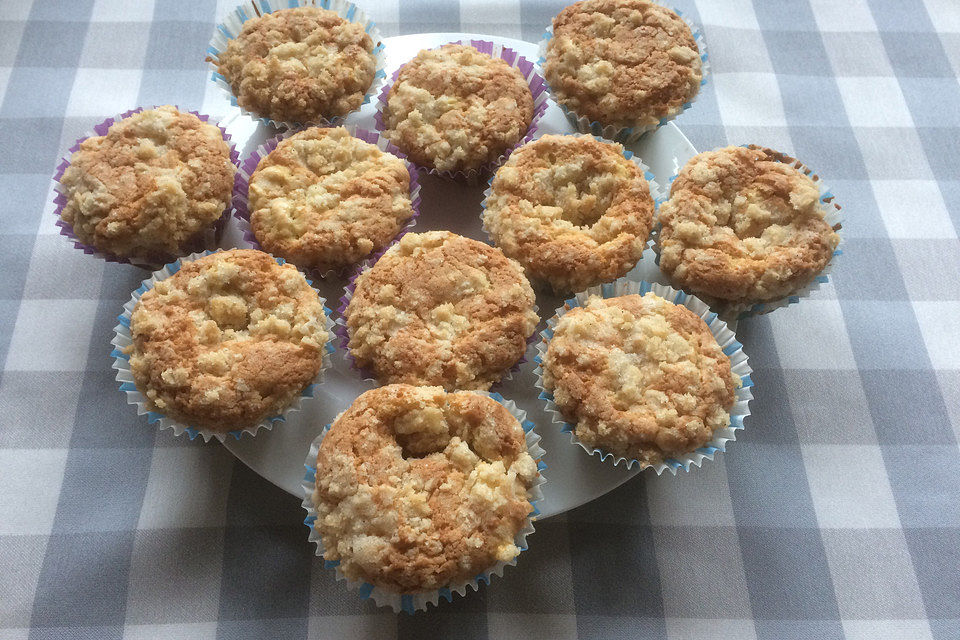 Apfelmuffins mit Zimtkruste