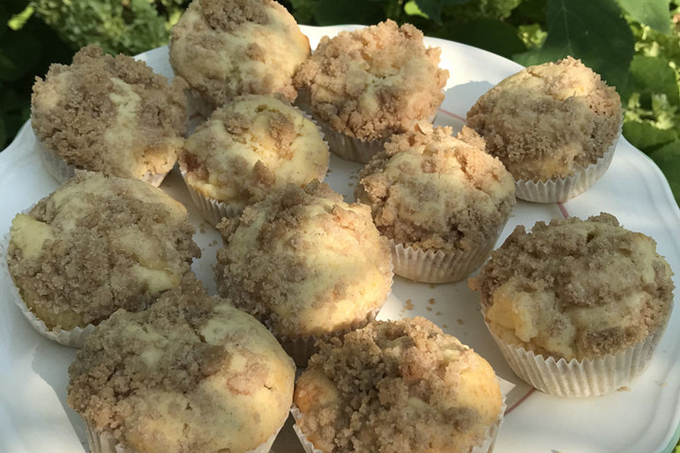 Apfelmuffins mit Zimtkruste