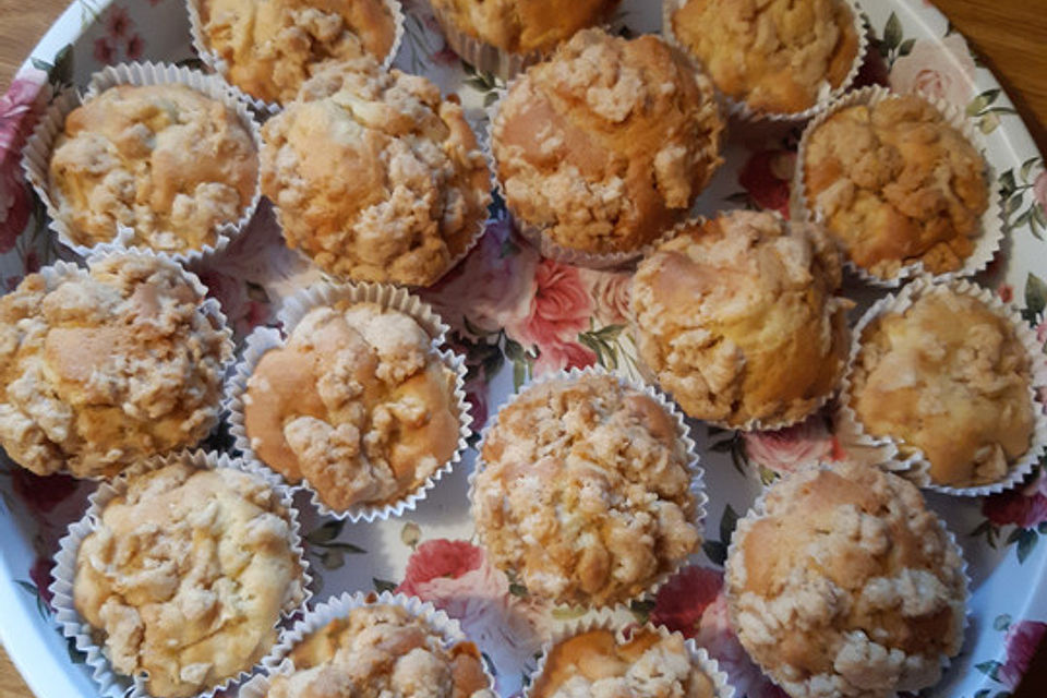 Apfelmuffins mit Zimtkruste