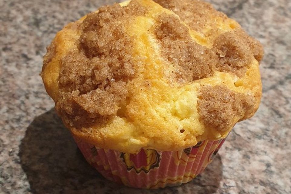 Apfelmuffins mit Zimtkruste