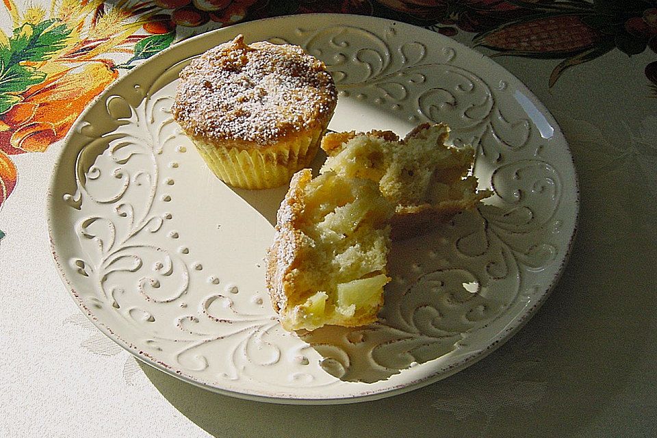 Apfelmuffins mit Zimtkruste