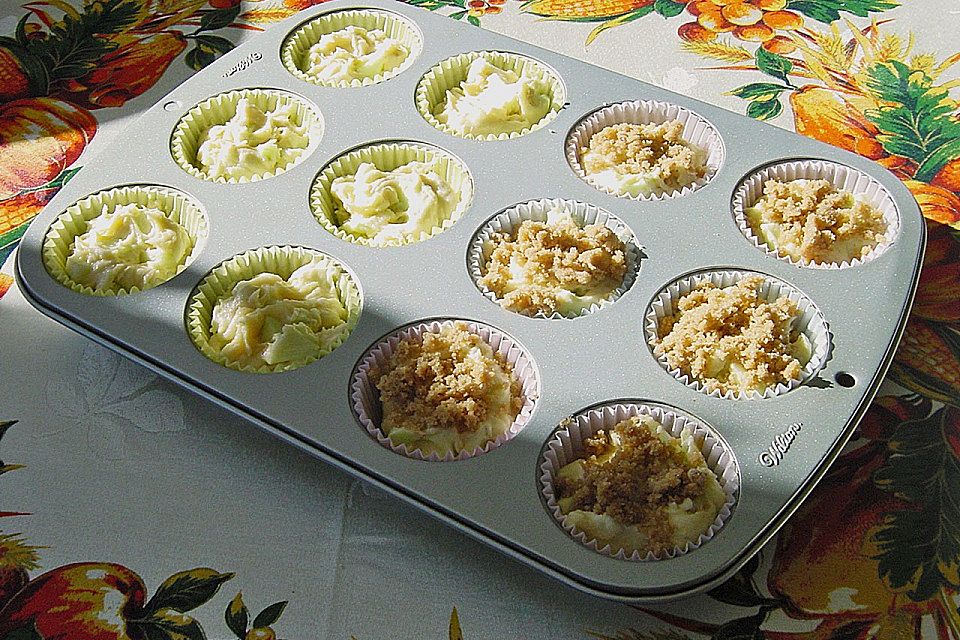 Apfelmuffins mit Zimtkruste