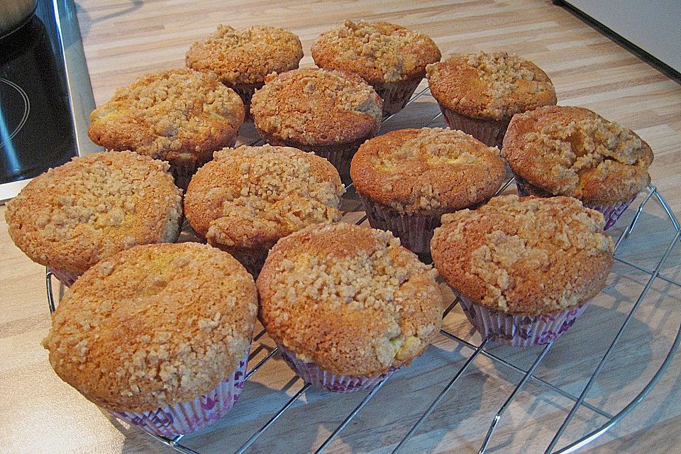 Apfelmuffins mit Zimtkruste