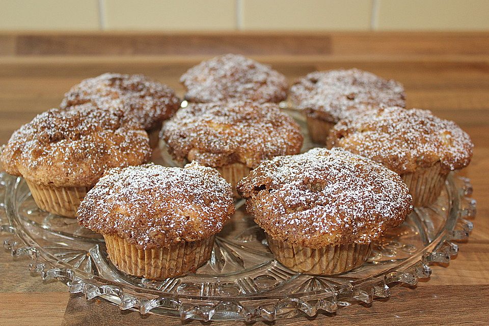 Apfelmuffins mit Zimtkruste