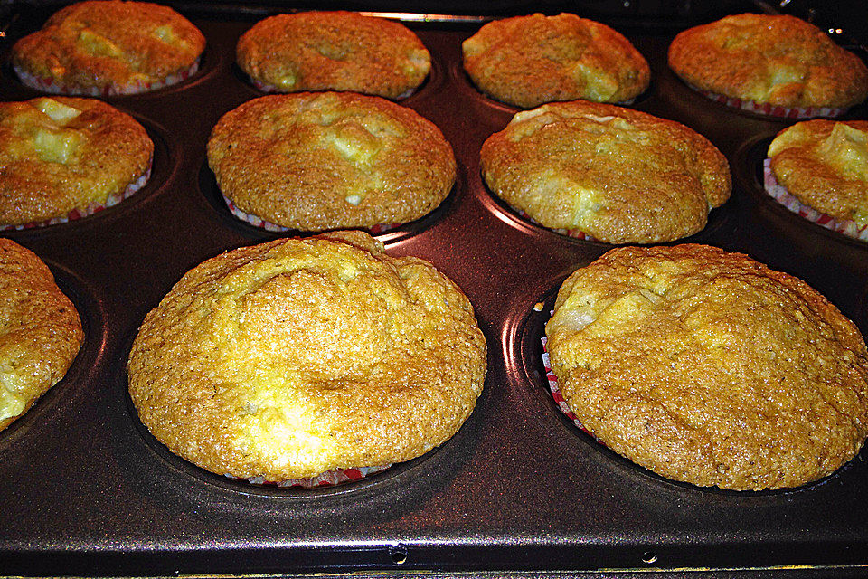 Apfelmuffins mit Zimtkruste