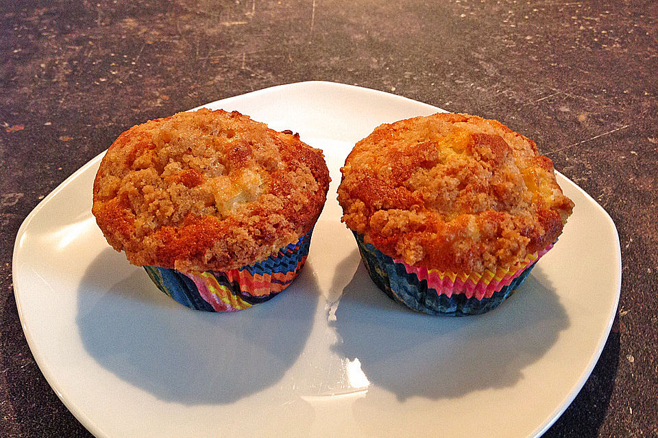 Apfelmuffins mit Zimtkruste