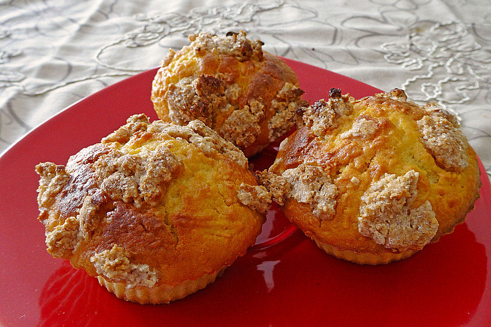 Apfelmuffins mit Zimtkruste