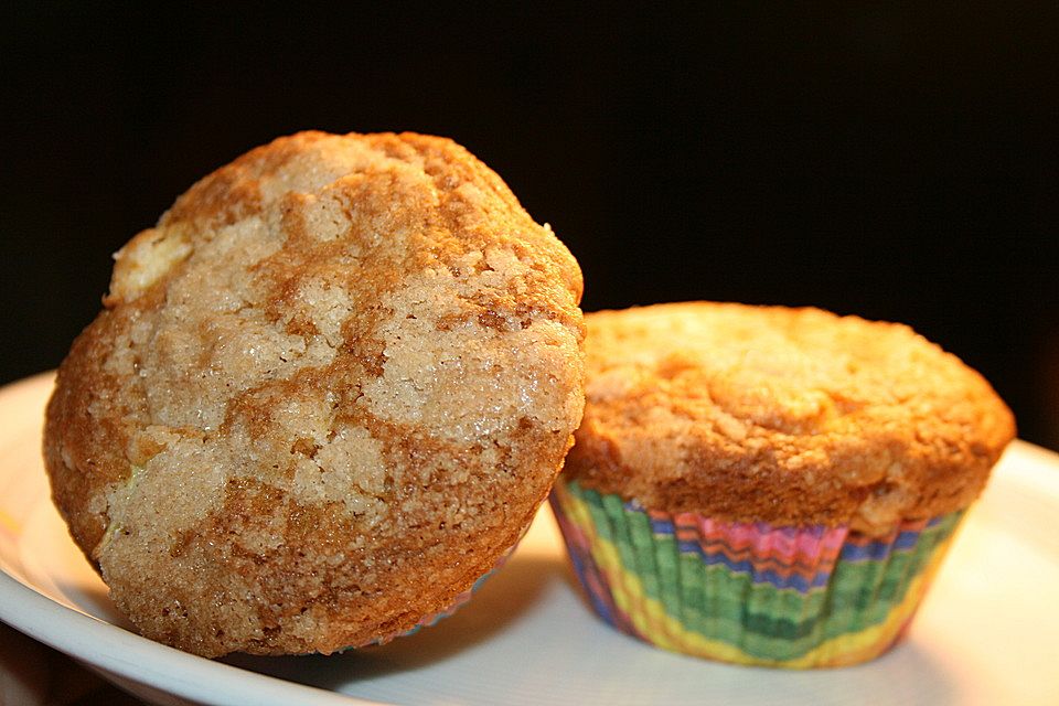 Apfelmuffins mit Zimtkruste