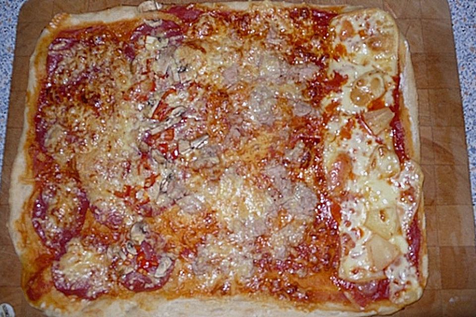 Schneller Pizzaboden