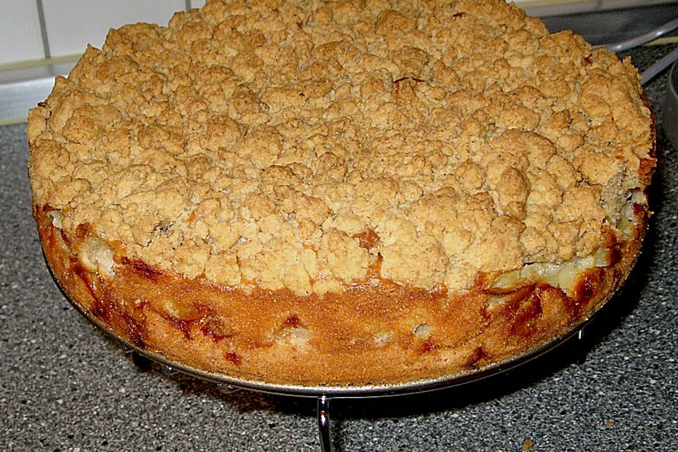 Sauerrahm - Apfelkuchen mit Streuseln