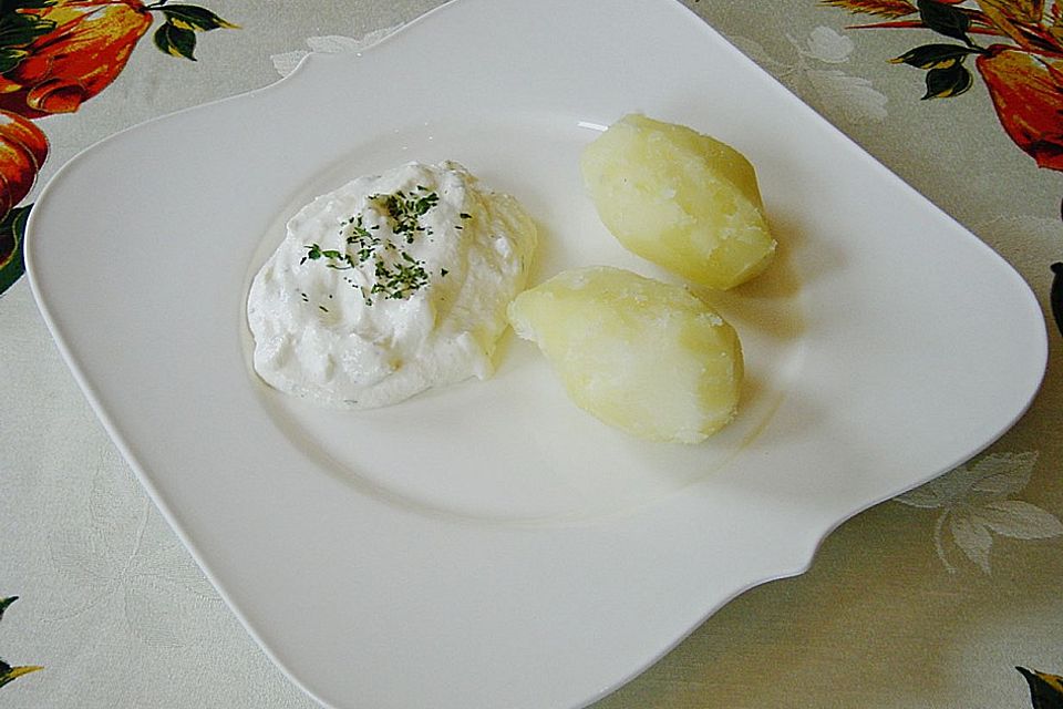 Pellkartoffeln und Quark