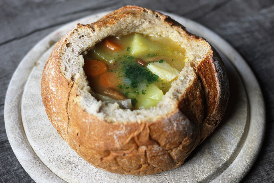 Böhmische Kartoffelsuppe