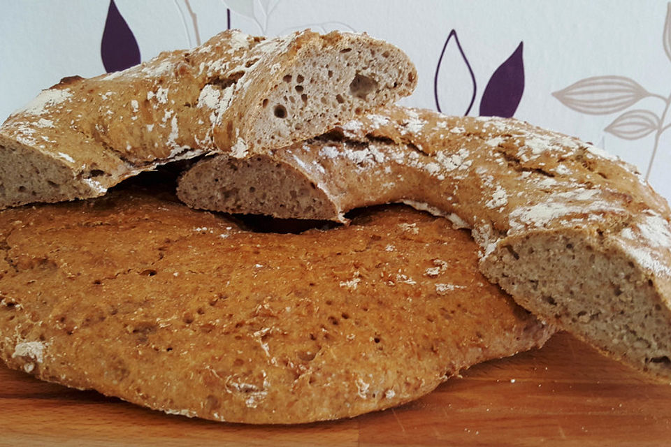 Finnisches Roggenbrot mit Loch