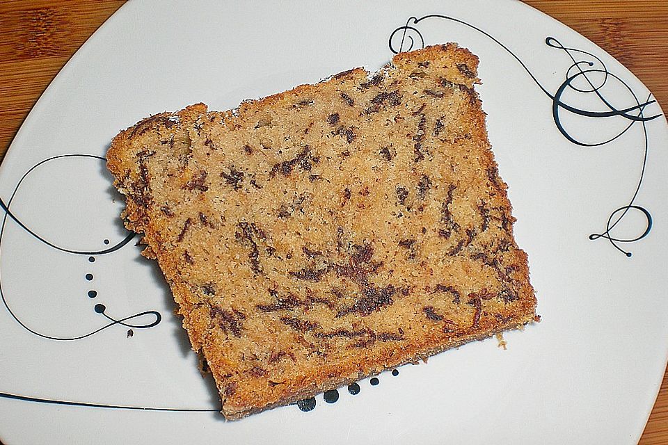 Rührkuchen mit Schokoraspel