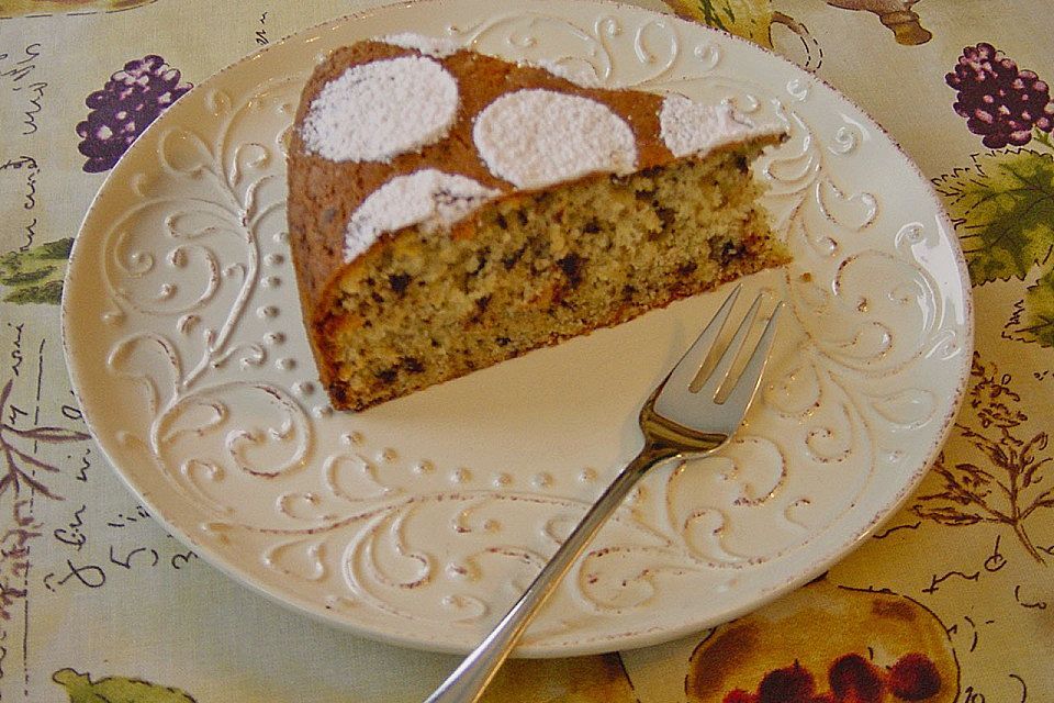 Rührkuchen mit Schokoraspel