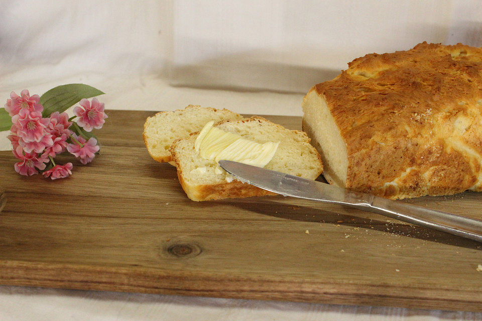 Leckeres Frühstücksbrot mit Quark