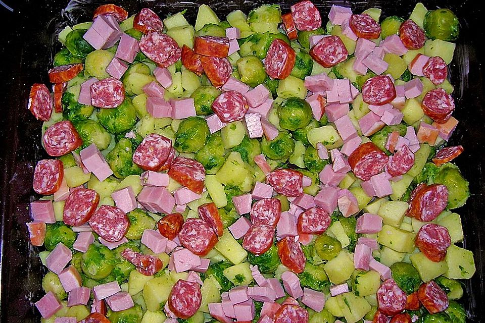 rabarbaras Rosenkohl - Kartoffelauflauf