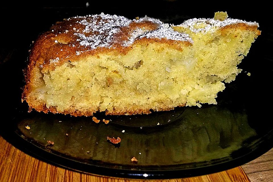 Apfelkuchen mit Marzipan