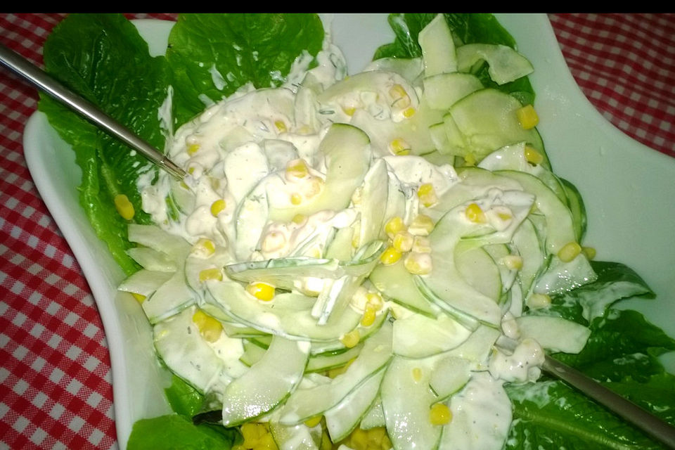 Gurken-Mais-Salat