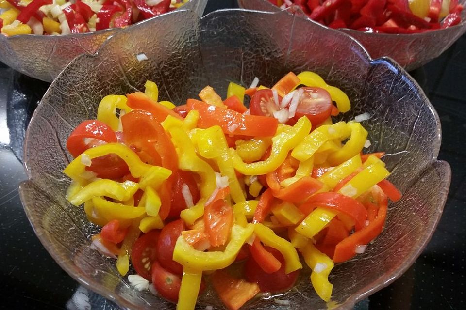 Tomaten - Paprika - Salat