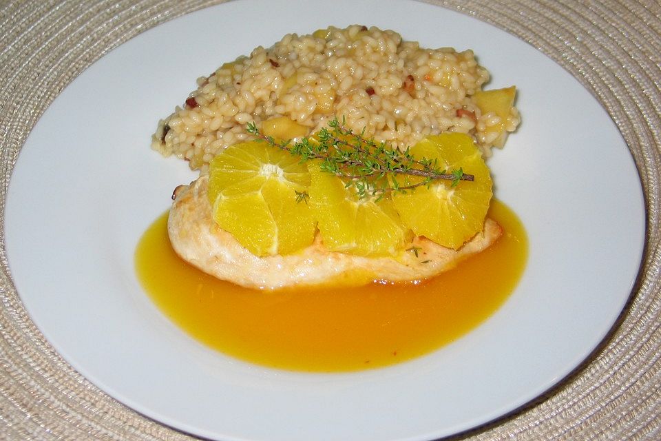 Orangen - Hähnchen mit Thymian