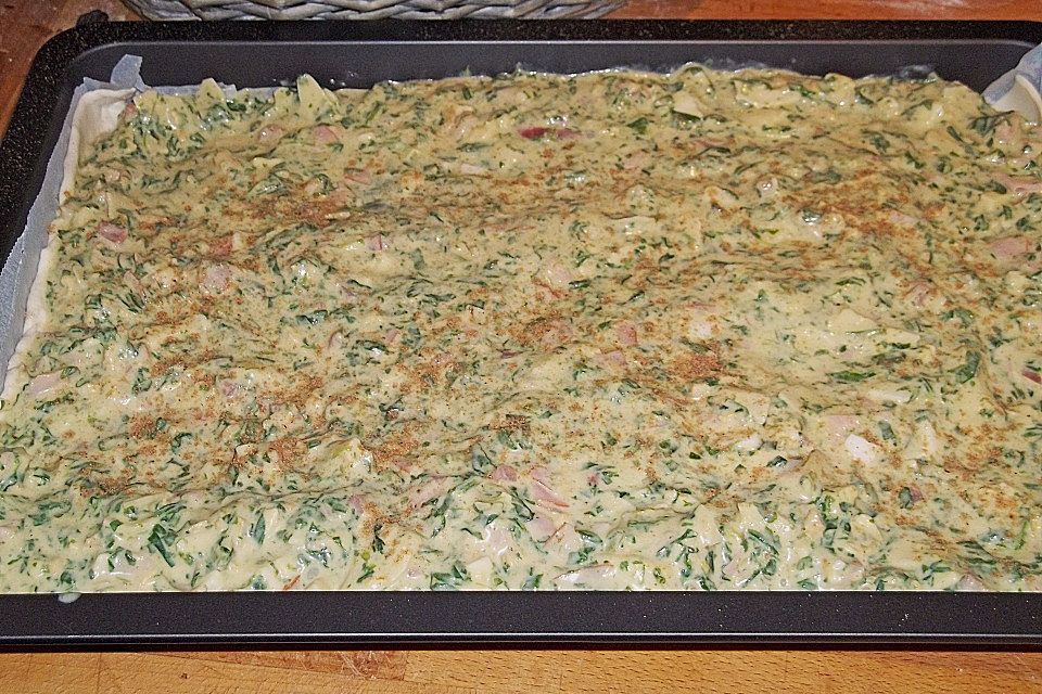 Spinatquiche mit Magerquark